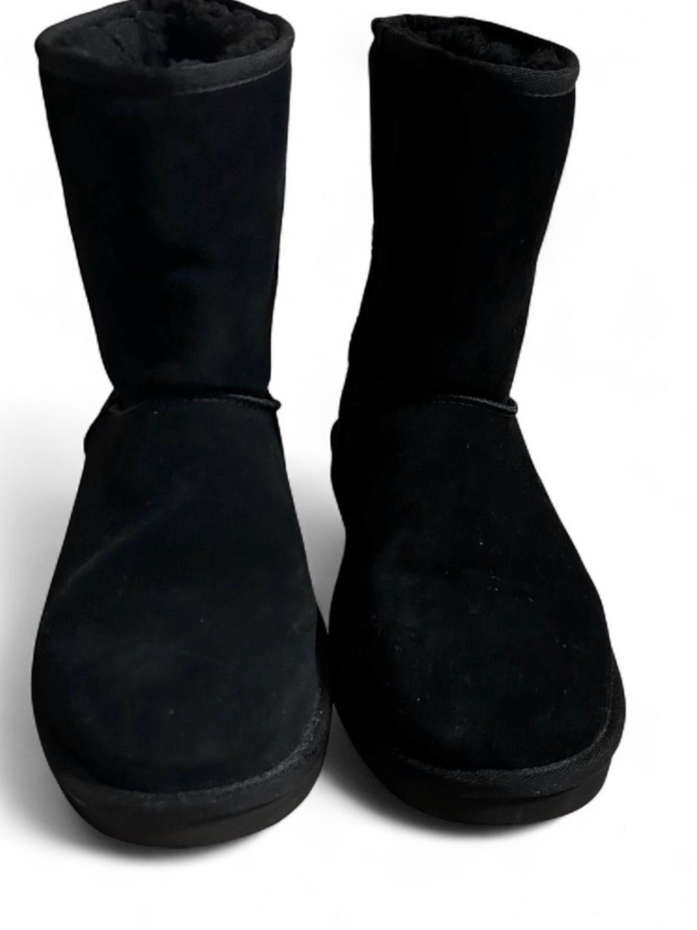 Koolaburra Black Plush-Lined Mid-Calf Winter Boots